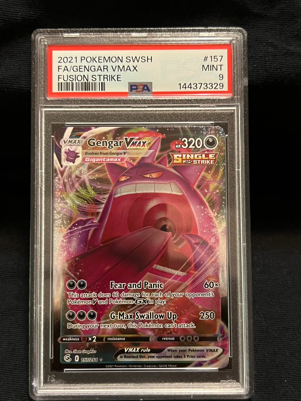 2021 POKEMON SWSH FA/GENGAR VMAX FUSION STRIKE