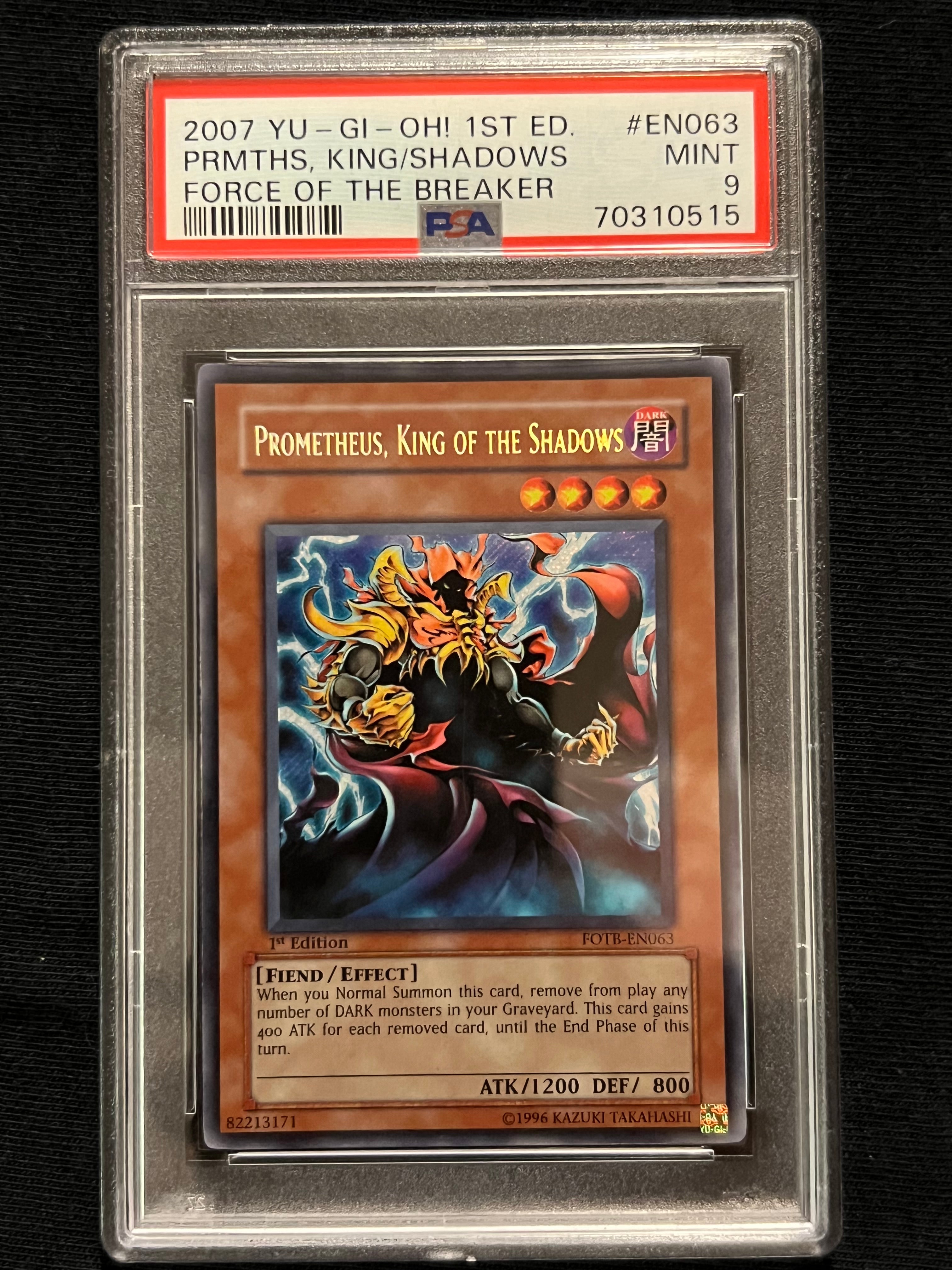 2007 YU - GI - OH! 1ST ED. PRMTHS, KING/SHADOWS FORCE OF THE BREAKER